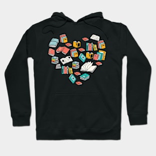 Heart Of Books Reader Lover Nerd Hoodie